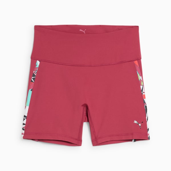 TROPICAL Women's Graphic 5" Short Tights, Port, extralarge